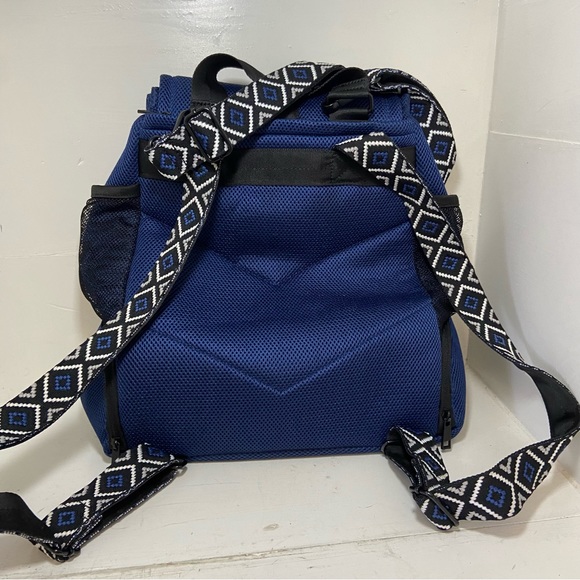 Go Dash Dot All Mesh Blue Backpack with Crossbody Strap - Picture 15 of 15